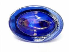 Mini AND Medium Carnival Cobalt Blue Mosser Hen on Nest Salt Cellar / Trinket