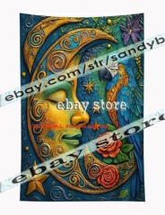 Raven Rose Gothic Tapestry 3D relief look Wall Art dark decor 39X59 in