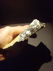 Lower Paleolithic – Finely worked Acheulean side scraper. c.450,000 BP.