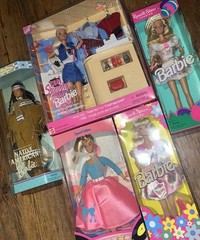 NEW 1990s Vintage Sealed Barbie Bundle Of 5 Random Lot Unopened