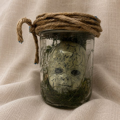 Haint Jar™ Appalachian Folk Horror Doll, Relic Oddity, Gothic, Handmade OOAK
