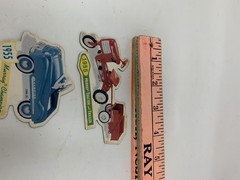 1999 Hallmark Kiddie Car Classic Magnet 1955 Tractor Trailer Champion Dump Truck
