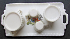 VTG Coat Arms United Kingdom Dieu Et Mon Droit God & My Right Porcelain Tea Set