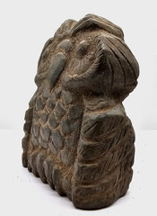 300 BC Athena Owl Ancient Greek Roman Statue Pure Stone Large Carved Artifact