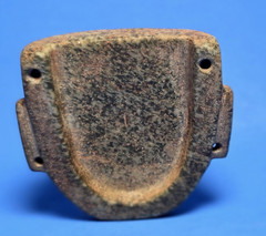 PRE-COLUMBIAN TEOTIHUACAN SERPENTINE STONE PENDANT MASK