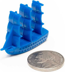 Napoleonic Miniature Navy Sailing Ships: Plastic Sailboat Figurines: Red, Blue,