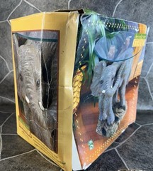 Alco Resin Elephant Decorative Stand Original 3D Design New in Box -12 Inch Tall