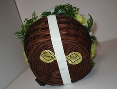 Vtg 1960’s LeGrue Fake Plastic Flower Arrangement Decorative Basket Modern MCM #