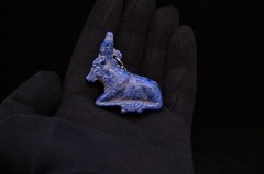 Hathor Pendant Necklace: Hand-Carved Stone Goddess of Love, Joy, Protection