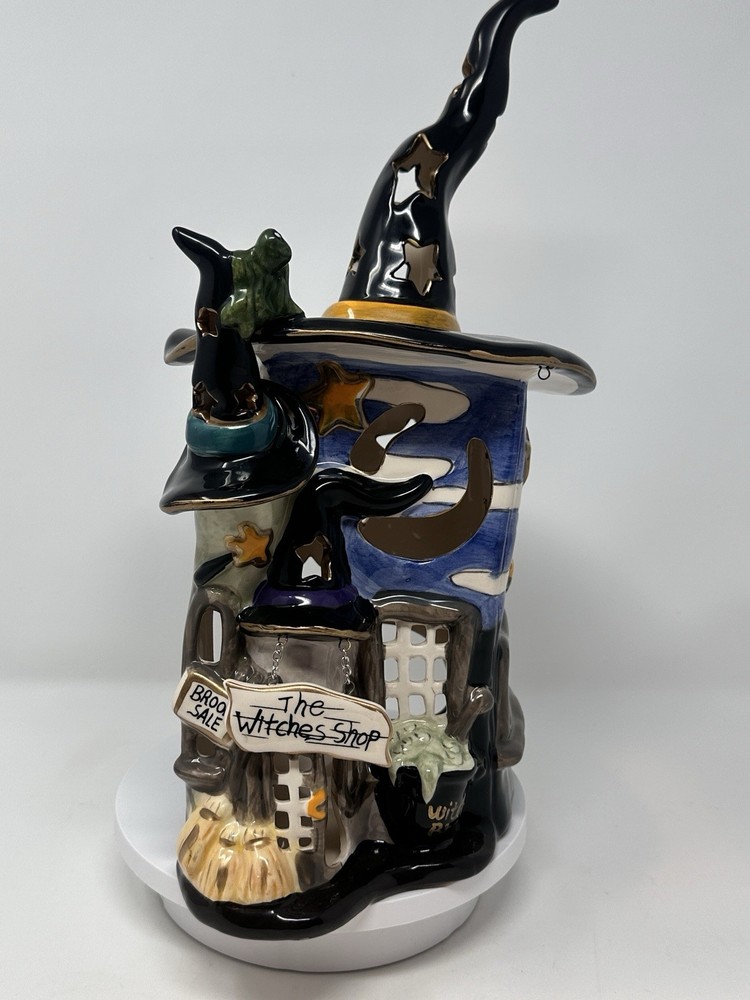 Blue Sky Clayworks Halloween The Witches Shop, Village House, Candle House, NEW