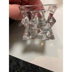 24% Lead Crystal Star Candle Holders