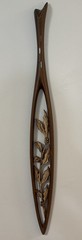 vtg mid-century cast metal hand painted set of 4 floral wall hangings decor