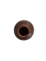 Vintage Hand Carved Amazonia Brazil Wooden Pot Tribal Folk Art 4” X 4”