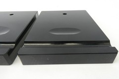 Black Glass Unusual Desk Accessory Unknown Base Onyx Displays Trophy Bases