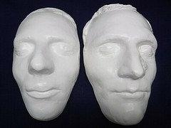 Life-Size Hydrocal Replicas of Original Joseph & Hyrum Smith Death Masks LDS
