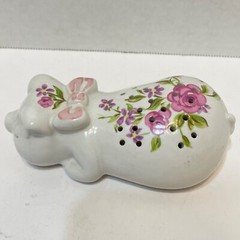 Vintage 1978 Avon Ceramic Pomander Pig Potpourri Holder by Ceramarte Brazil 5″