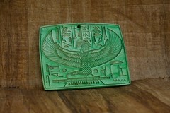 Authentic Ancient Egyptian Antiquities Stone Isis Rare Green Statue Egyptian BC