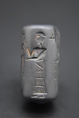 Ancient Near Eastern cylinder seal C. 3rd – 2nd Millennium BC, with invoice 1982