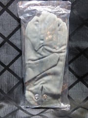 Swarovski Cloth Gloves with Crystal Button New-Old Stock in original packaging
