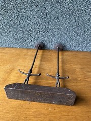 Candle Holder Candelabra Abstract Sculpture Metal Art Modernist Mid Century Mcm