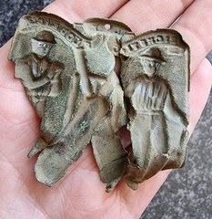 Cricket Belt Buckle Victorian / Georgian Metal Detecting Find Antique
