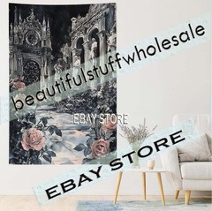 Gothic Roses Wall Hanging Tapestry Vintage Romantic Decor 39X59 in