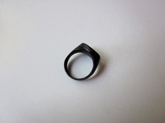 unique ancient Roman massive engraved bronze legionary ring seal – AUGUSTUS.