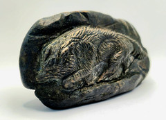 Ancient Greek Wolf Carved Stone Sculpture Animal Figure Circa 200-300 BC