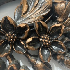 Vintage Dart Coppercraft Guild 1967 Birds & Dogwood Floral Wall Art Decor Set 2