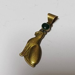 Handmade Brass Bastet Cat Pendant – Ancient Egyptian Jewelry