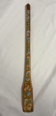 Vintage NORWAY ROSEMALING FOLK ART 22″ Stirring Paddle, Stick or Spoon