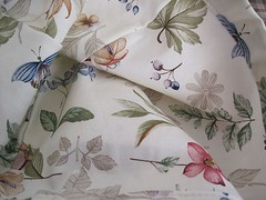 Longaberger~ Botanical Fields Fabric Liner for Medium Everyday Essentials Basket
