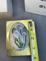 Vintage Veneto Flair Ceramic Egg Easter 1975 Italy #6671/7500 W/Box