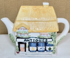 Antiques Shop Cottage Teapot Grandmillennial Cottagecore Vintage English Village