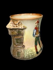 3” Royal Doulton England Dickens Shoe Cobbler Sam Weller Small Relief Mini Vase