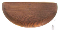 Vintage Traditional Solid Oak Wood Half Circle Round Sconce Wall Shelf 7x7x15