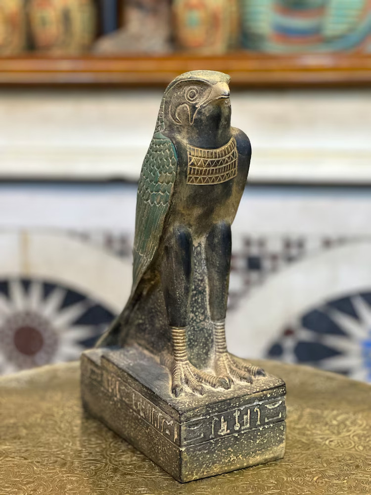 Rare Pharaonic Statue of God Horus : Authentic Ancient Egyptian Artifact 235 BC