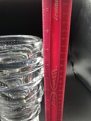 9 1/2 ” Nachtmann Clear Lead Crystal Vase Germany Looks Like A Tornado Fun