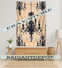 Gothic Candle Chandelier Tapestry black chandelier gothic home decor victorian 3