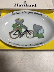 Haviland France Barbar Elephant Trinket Tray Dish Rare