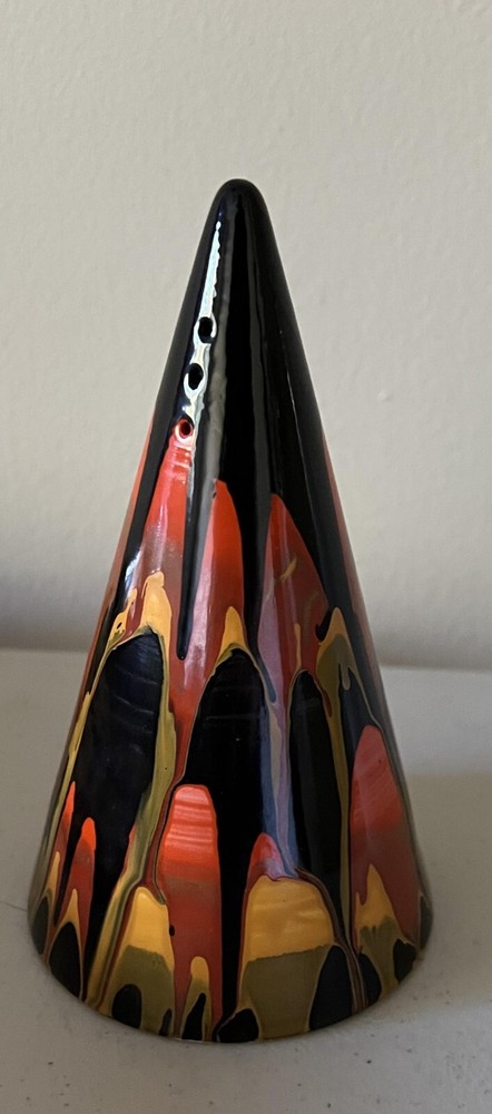 Modern Art Deco Sugar Sifter by L. Oakley of Brian Wood Ceramic Art, England