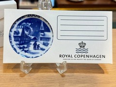 Royal Copenhagen Mini Ear Plate 2008 Raas Village Collectible Used