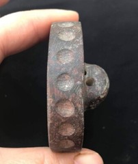 Chorlite Stone Very Antique Roman Greek Civiliztion Ancient Round Stamp Bead