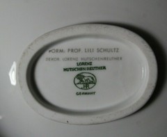 2 Vintage 1950’s Modernist Hutschenreuther Prof. Lili Schultz Gold Bowls