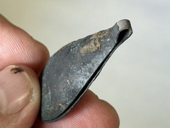 NICE AUTHENTIC PRE-COLUMBIAN SILVER TWEEZERS FROM PERU, INCA / MOCHE CULTURE