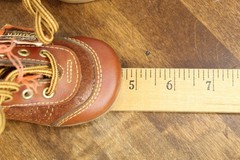 Vintage Genuine Leather Baby Shoes – Made in USA – NWT – Nursery Decor / Props