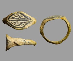 Ancient Judaean Aramaic Torah Era Signet Ring 300 BC Authentic Ancient Artifact