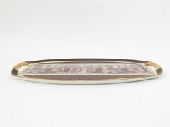 Bohemia Porcelain Czechoslovakia Neo-Classical Celebration Platter 19″ x 11″