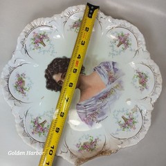 Antique Edwardian Woman Porcelain Portrait Plate Crescent China – Alliance, Ohio