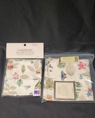 New Longaberger Botanical Fields Fabric Lot Picnic Tote Liner & 2 Napkin Set
